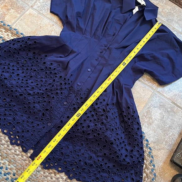 Anthropologie x Exquise The Tobie Button-Front Pleated Mini Shirt Dress Med NWT - Picture 13 of 16